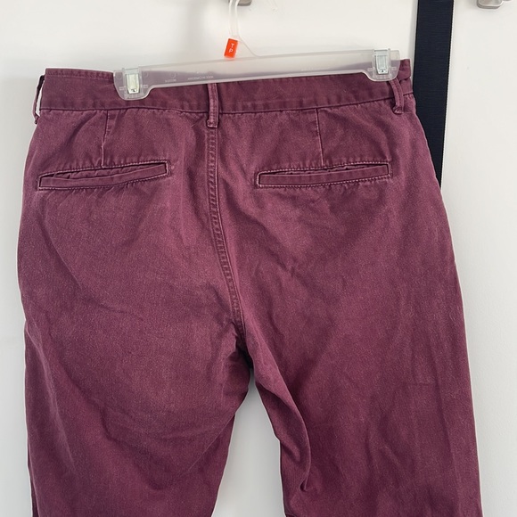 🎉2 for $15🎉 Gap Burgundy Lived-in Slim Khaki - Picture 5 of 6